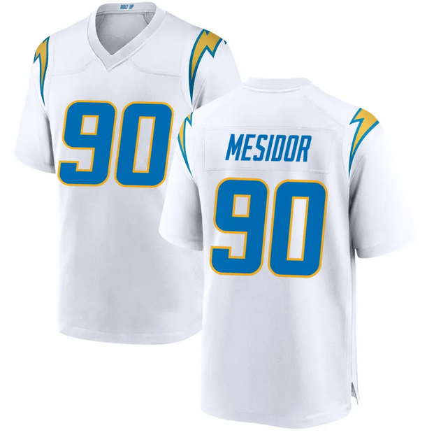Men Los Angeles Chargers #90 Mesidor white 2026 Nike NFL Jersey